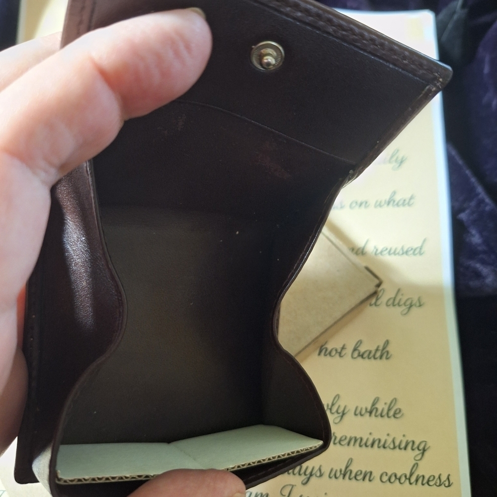 Coach Brown Leather Oragami Wallet - Picture 15 of 15